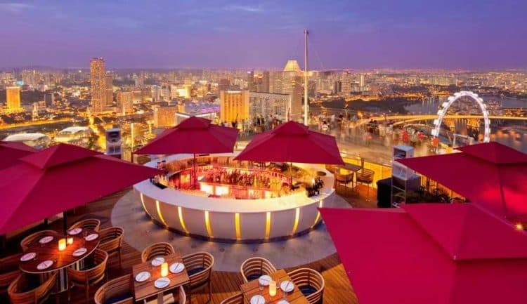 Dining at Marina Bay