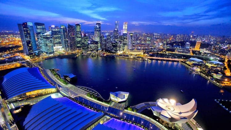 Nightlife in Marina Bay