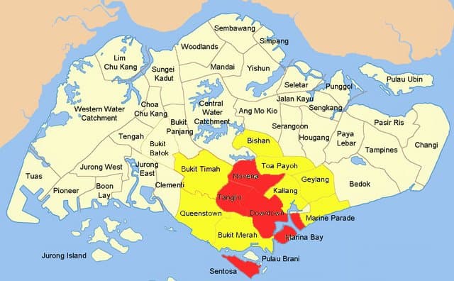 Districts of Singapore